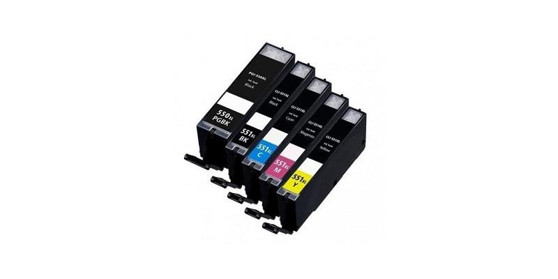 11ML Com for Canon Pixma IP7250,MG5450,MG6350CLI-551XLBK.