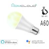 Lampadina Wi-Fi + Bluetooth Bianco CCT E27 A60 dimm