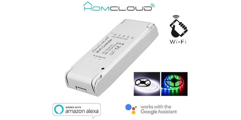 Controller Strisce LED Wi-Fi 12-24V RGB + white