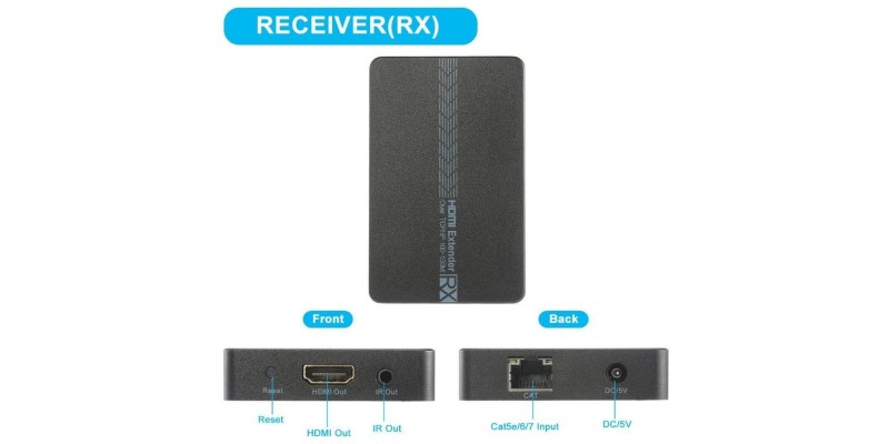 Ricevitore HDMI SINGOLO, abbinato a VK-100ER,over TCP/IP