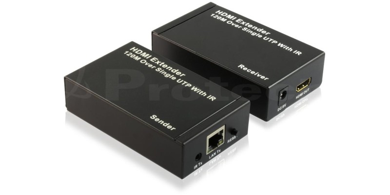 Kit TX-RX Extender HDMI, Over TCP/IP 120MT, (1:N) 1080p@60