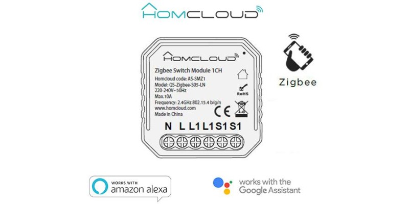 Modulo Interruttore 1CH Zigbee da incasso