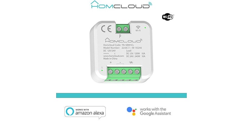 Modulo Pulsante Relè Wi-Fi 12/24V 1CH