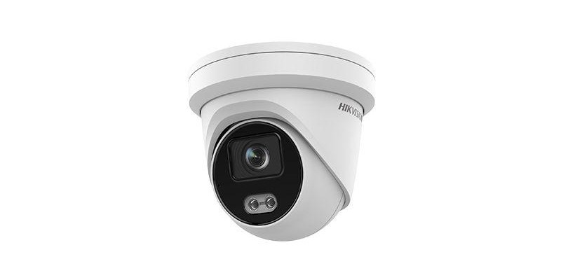 TURRET IP Hikvision 4MP, Ottica Fissa 2.8mm PoE,  COLORVU