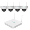 KIT UNIARCH Wifi, 4 Canali Wifi, 4 Dome Camera Wifi 2MP